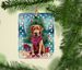 Chesapeake Bay Retriever Christmas Porcelain Ornament Christmas Tree Hanging Decorations For Home Christmas Holiday, Rectangle, Gift, Multicolor_maomaolike.com