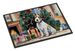 Fox Terrier Cozy Christmas Doormat Front Door Mat Indoor Outdoor Rugs For Entryway, Non Slip Washable Low Pile, 24H X 36W_maomaolike.com