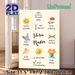 Muslim Affirmation Painting Poster, Warm Whimsical Illustrated German Positive Statements Poster, Cultivates Positive Self-perception, Ideal For Home_maomaolike.com