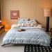 1 Winter Thickened Bionic Wool Velvet Four-Piece Set Snowman Bear Print Duvet Cover Coral Fleece Bed Sheet Warm Bedding_maomaolike.com