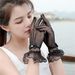 Unisex Summer thin sexy mesh gloves black and white red ceremonial women's wedding high elastic spandex sunscreen gift gloves_maomaolike.com