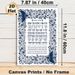 Asher Yatzar Themed Painting Poster, Navy Blue Folk-style Floral & Bird Framed Religious Text Poster, Elegant Traditional Religious Decor Ideal For_maomaolike.com