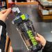 2000ml Large-capacity Straw Cup Leakproof Plastic Sports Water Bottle With Handle Graduated Impact-resistant Bottles_maomaolike.com