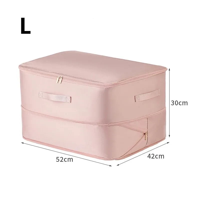 Dustproof Storage Large Capacity Moisture-proof Clothes Quilt Moving Bag Self Compression Organizer_maomaolike.com