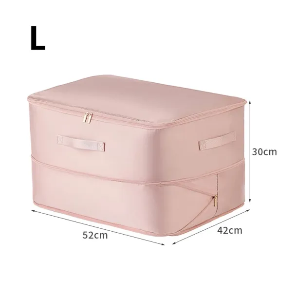 Dustproof Storage Large Capacity Moisture-proof Clothes Quilt Moving Bag Self Compression Organizer_maomaolike.com