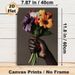 Hand Holding Colorful Flower Bouquet Painting Poster, Vibrant Realistic Floral Art Poster, Elegant Decorative Artwork Ideal For Living Room, Bedroom_maomaolike.com