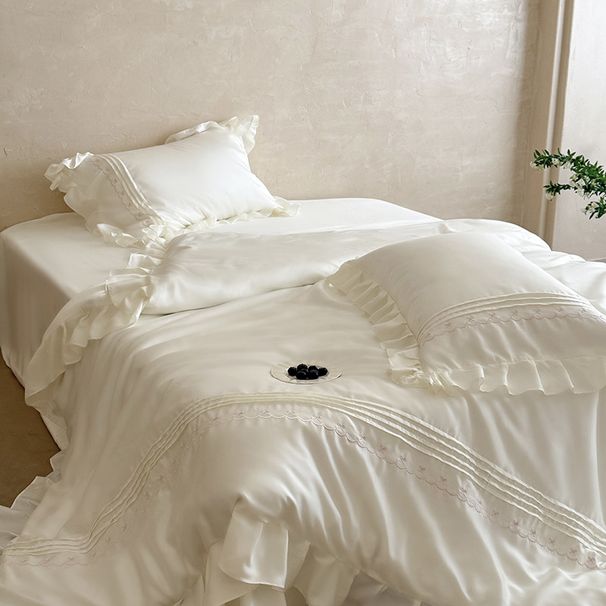 Cool Quilt Cover High-end French-style Lenzing Tencel Four-piece Set, Summer Cool-touch Ice Silk Duvet Cover, Silky_maomaolike.com