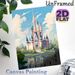 Fairytale Castle Painting Poster, Dreamy Soft-toned Whimsical Castle With Lake Reflection Poster, Magical Scenic Design Brings Gentle Ambiance For_maomaolike.com