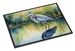 Blue Heron Stalking Prey Doormat Front Door Mat Indoor Outdoor Rugs For Entryway, Non Slip Washable Low Pile, 24H X 36W_maomaolike.com