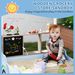 Kids Wooden Sandbox With Canopy With Bench Seats, Bottom Liner, Drawing Board, Planting Boxes For Backyard, Garden, Blue_maomaolike.com