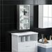 Bathroom Lockable Medicine Cabinet, 4 Tier Stainless Steel Medical Wall Box With 2 Keys And Shelves_maomaolike.com