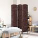 Room Divider, 3 Panel Folding Privacy Screen, 6FT Tall Portable Wicker Weave Partition Wall Divider For Bedroom, Home Office, Brown_maomaolike.com