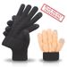 Men's double thick knit wool gloves Winter warm and fleece riding cold touch screen gloves_maomaolike.com