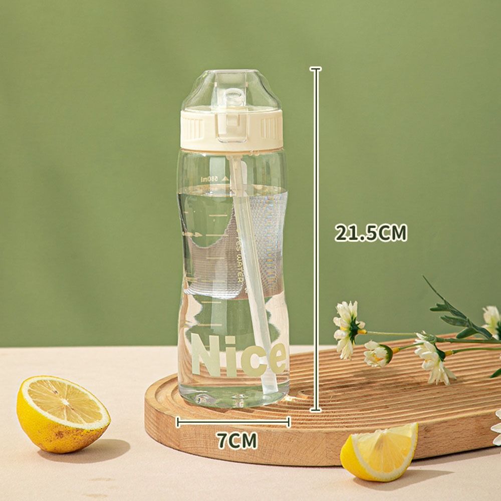 Portable Sport Tea Coffee Cup Plastic With Straw Drinking Kitchen Tools Kids Water Bottle For School_maomaolike.com