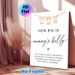 Baby Shower "How Big Is Mommy's Belly" Painting Poster, Delicate Watercolor Onesies & String Lights Poster, Interactive Game Prop Ideal For Baby_maomaolike.com