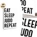 Judo Themed Painting Poster, Bold Black-and-White Text Poster, Motivational Slogan Design, Ideal For Gym And Home Wall Decor_maomaolike.com