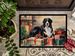 Bernese Mountain Dog Cozy Christmas Doormat Front Door Mat Indoor Outdoor Rugs For Entryway, Non Slip Washable Low Pile, 24H X 36W_maomaolike.com
