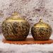 Brass Travels The World Nine Dragon Tea Canister Vintage Relief Moisture-proof With Lid Treasure Bowl Crafts Copper Ornaments Whol_maomaolike.com