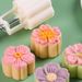Cherry Blossom Shaped Moon Cake Mold,DIY Flower Shaped Hand Press Cookie,Chinese Mid Autumn Festival Pastry Tools, Baking Tools, Kitchen Accessories_maomaolike.com
