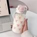 Cute With Straw Portable Plastic Pop-Up Cover Cup Kawaii Water Leak-Proof Drinking Bottle BPA Free_maomaolike.com