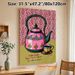 Chai Club Tea Set Painting Poster, Vibrant Vintage Teapot & Teacup Illustration Poster, Brings Cozy Tea-time Vibe, Ideal For Kitchen And Dining Room_maomaolike.com