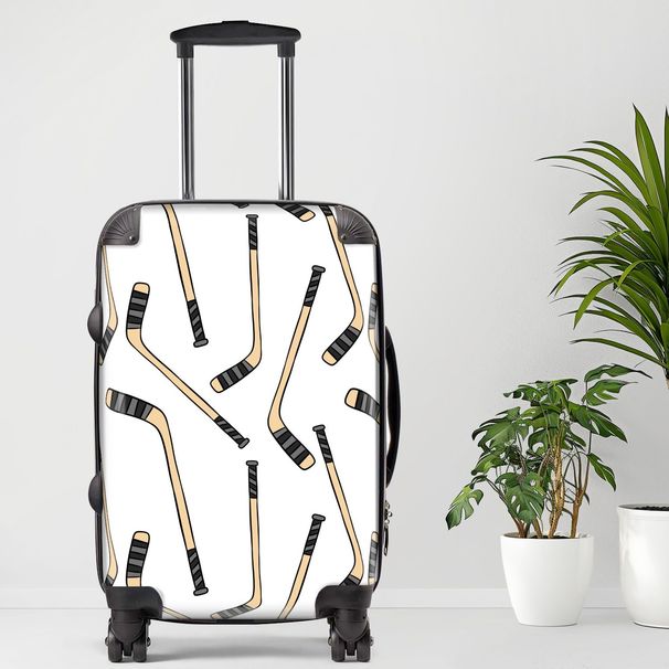 Hockey2 Luggage, 20/24/28 Inch Luggage, Carry-On, Custom Luggage, Luggage Set, Suitcase, Travel, Vacation, Cabin Suitcase, Custom Suitcase, Personalized Luggage_maomaolike.com