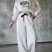 Women's Clothing casual hooded hoodie set of wide-leg pants_maomaolike.com