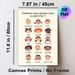 French Emotion Recognition Painting Poster, Cute Cartoon Style Poster, Showcases Various Facial Expressions With French Emotion Labels, Supports_maomaolike.com