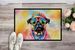 Pug Hippie Dawg Doormat Front Door Mat Indoor Outdoor Rugs For Entryway, Non Slip Washable Low Pile, 24H X 36W_maomaolike.com