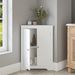 Floor Corner Cabinet With 2 Doors And Adjustable Shelves, Freestanding Narrow Cabinet Organizer, Corner Storage Cabinets For Bathroom, Kitchen, Living Room, Or Bedroom_maomaolike.com
