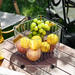 Outdoor Picnic Large Transparent Handheld Multifunctional Bath Desktop Snack Dried Fruit Storage Basket_maomaolike.com