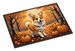 Corgi Fall Doormat Front Door Mat Indoor Outdoor Rugs For Entryway, Non Slip Washable Low Pile, 24H X 36W_maomaolike.com