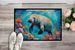 Manatee And Coral Reefs Doormat Front Door Mat Indoor Outdoor Rugs For Entryway, Non Slip Washable Low Pile, 24H X 36W_maomaolike.com