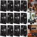 12PCS Gift Bags With 12PCS Sealing Stickers Cookies Goodies Paper Treat Bags Black Spider Web Favors Gift Wrapping Bags For Holiday Birthday Party Supplies_maomaolike.com