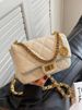 Women Quilted Small Square Chain Shoulder Crossbody Handbag For Summer Daily Casual Commute Outdoor All Season Use
_maomaolike.com