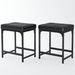 2 Pack Vanity Stool Chair, Makeup Stool, Leather Vanity Stool, Modern Foot Stool For Vanity Makeup, Living Room, Bedroom And Entryway, Barstools_maomaolike.com