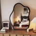 Vintage Style Makeup Table Bedroom Home Cloud Decorative Wall-Mountable Desktop Dressing Mirror_maomaolike.com