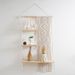 Cotton Rope Tapestry Bohemian Woven Bedside Shelf Homestay Hotel Living Room Wall Decor Storage Rack_maomaolike.com