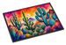 Cactus In Color Doormat Front Door Mat Indoor Outdoor Rugs For Entryway, Non Slip Washable Low Pile, 24H X 36W_maomaolike.com