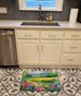 Massachusetts Mayflowers In Watercolor Memory Foam Kitchen Mat Machine Washable Anti-Fatigue Mat Cushion Comfort Bath Mat Or Kitchen Rug_maomaolike.com