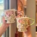 High-Value Floral Mug Unique Design Ceramic Drinking Cup For Girls Birthday Gift Souvenir_maomaolike.com