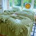 Bubble Gauze Skirt Four-Piece Bedding Korean Style Ins Girl Washed Cotton Quilt Cover Bed Sheet Dormitory Three-Piece Set 4_maomaolike.com