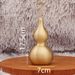 Custom Brass Style One Leaf Bottle Open Hollow Copper Gourd Base Ornament Metal Craft_maomaolike.com