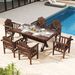Outdoor Wood Armchair Wooden Patio Dining Chair With Armrests For Various Outdoor Space_maomaolike.com