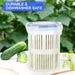 With Filter Food Storage Container Rack Pickle Olive Pepper Bucket Flap Jar With Leak-Proof And Lid_maomaolike.com