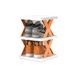 Multi-tier Plastic Shoe Rack, Easy To Assemble, Stackable Combination Storage Unit For Entryway, Hallway, Balcony, Home_maomaolike.com