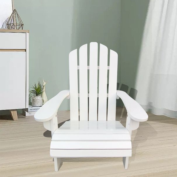 Outdoor Or Indoor Wood Children Adirondack Chair,white_maomaolike.com