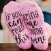 Unisex if you can read this cake socks, letter socks, mid-tube socks_maomaolike.com