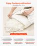 Bed Pillow For Sleeping, Queen Size Luxury Quality Hotel Pillow With Memory Foam Fill, Supportive & Adjustable, Includes Natural Firber Pillowcase, Bedding For Back, Stomach And Side Sleepers_maomaolike.com