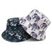 Hot Sale Bocca Cartoon Elephant Bucket Hat Animal Pattern Printing Fisherman Hats Graffiti Double Sides Panama Cap Men Women_maomaolike.com